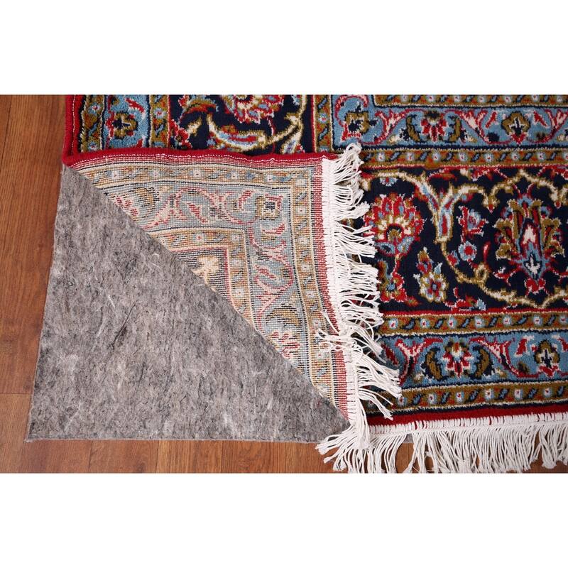 Floral Kashan Turkish Rug Oriental Machine-Made Carpet - 9'8" x 13'3"