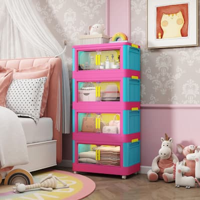 20" Side Wide Folding Storage Cabinet