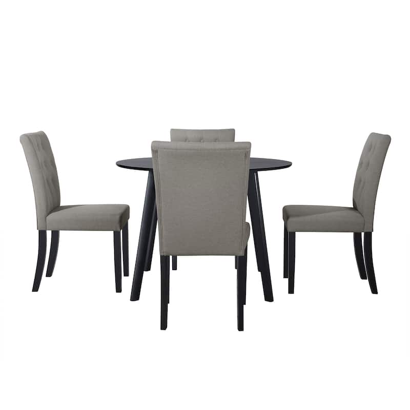 CraftPorch Glam 5-Piece Wooden Dining Chair - Grey