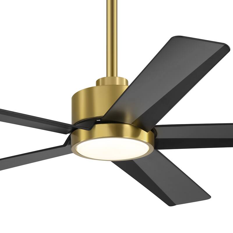 Breezary 65"/52"/42" 5-Blade LED Ceiling Fan with Light Kit and Remote