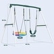 preview thumbnail 6 of 5, 7.5ft Tall Swing Sets for Backyard, 500lbs Heavy Duty Swing Set for Kids and Adults , Outdoor Playground Sets for Backyards