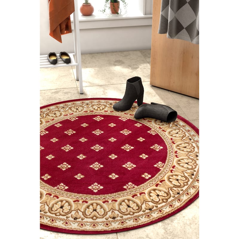 Well Woven Barclay Hudson Terrace Fleur De Lis Traditional Area Rug
