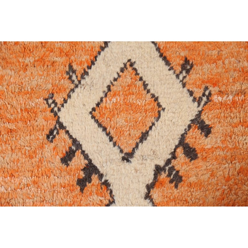 Tribal Geometric Moroccan Oriental Area Rug Hand-knotted Wool Carpet - 9'1" x 12'6"
