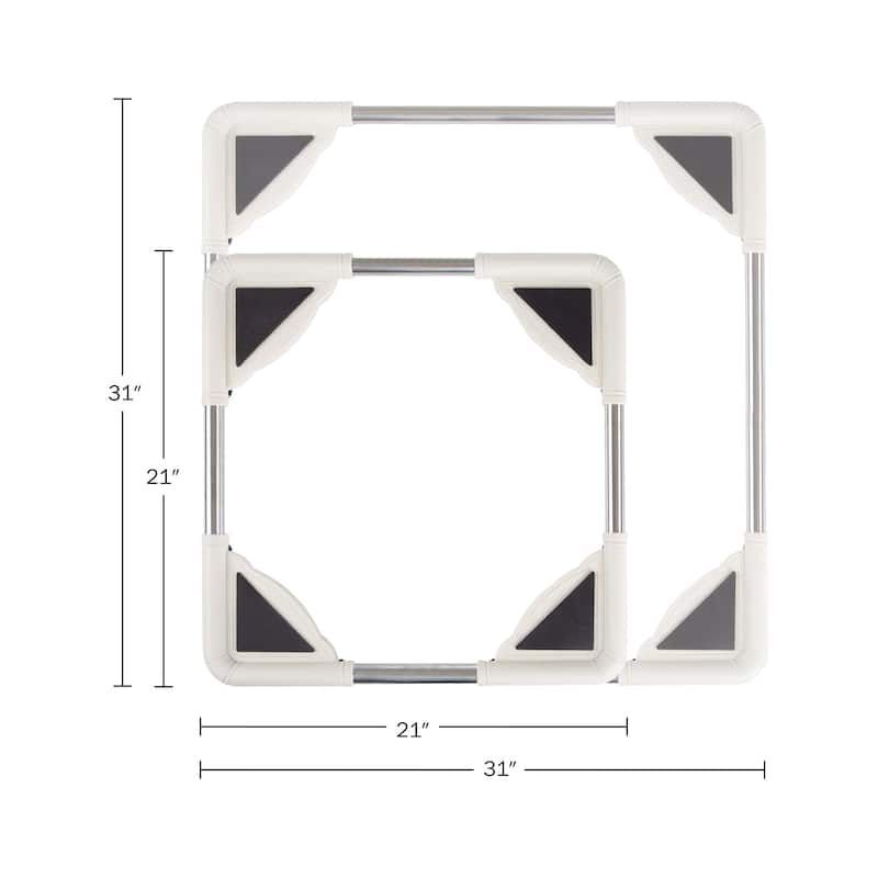 Adjustable Dolly Cart - Appliance Roller with Telescoping Base, Locking Caster Wheels - 220lbs Weight Capacity by Stalwart