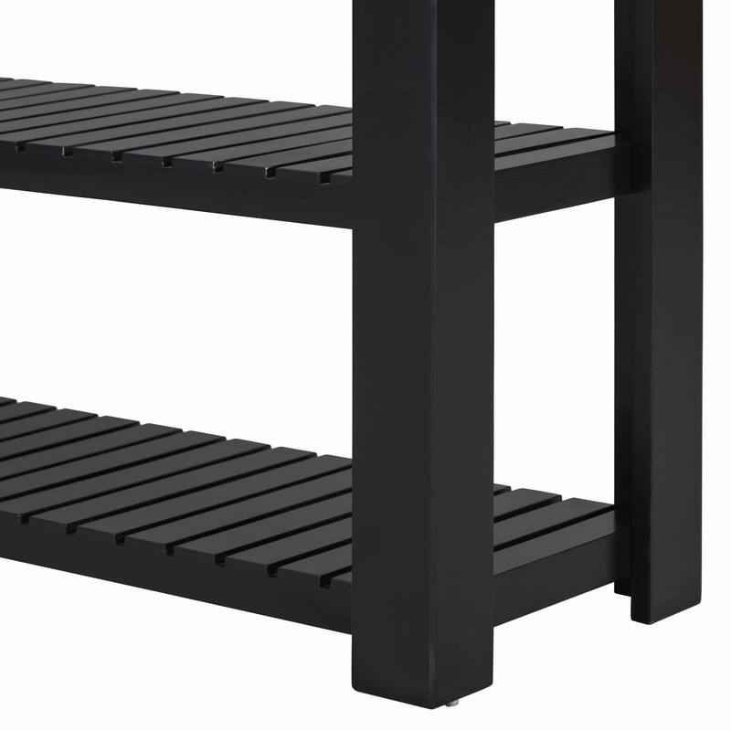 Stylish Entryway Console Table with 4 Drawers and 2 Shelves