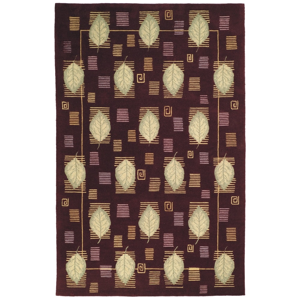 SAFAVIEH Handmade Berkeley Annetraude Botanical Wool Rug