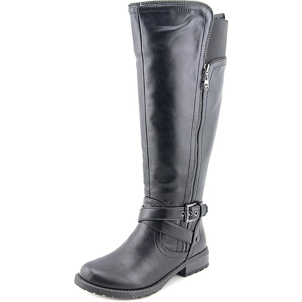 GUESS Womens Halsey Wide Calf Closed Toe Knee High Fashion Boots