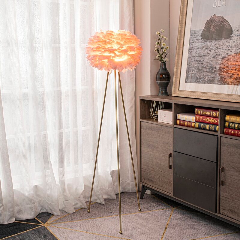 Feather floor lamp shop homegoods
