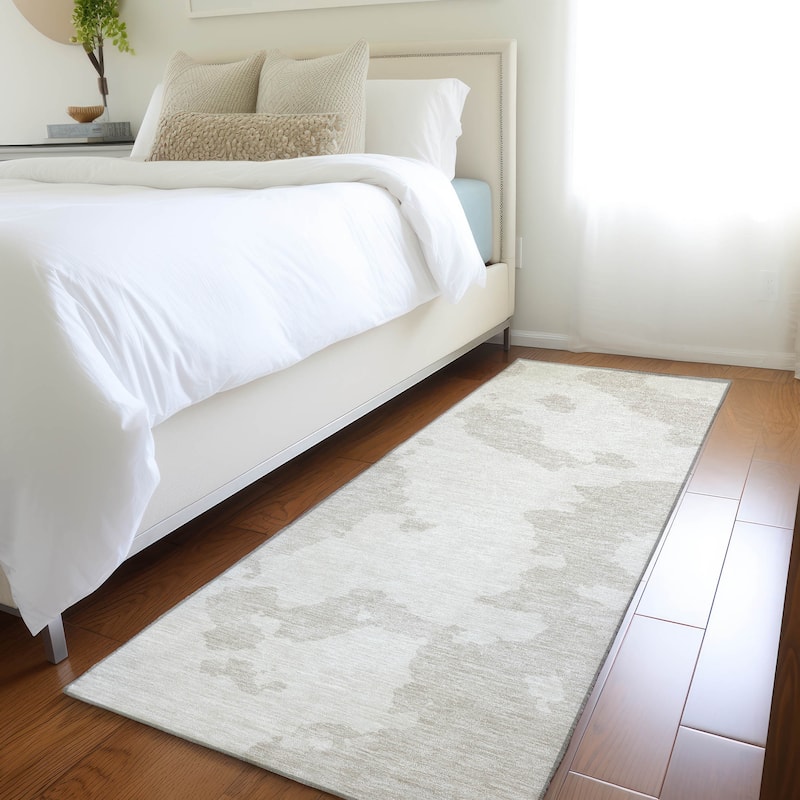 Premium Washable Super Soft Contemporary Islands Mayfield Rug - Ivory - 2'3" x 7'6"