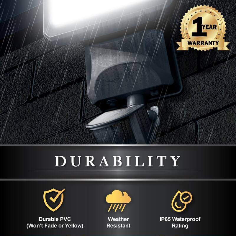 Classy Caps White Solar Motion Sensor Security Light