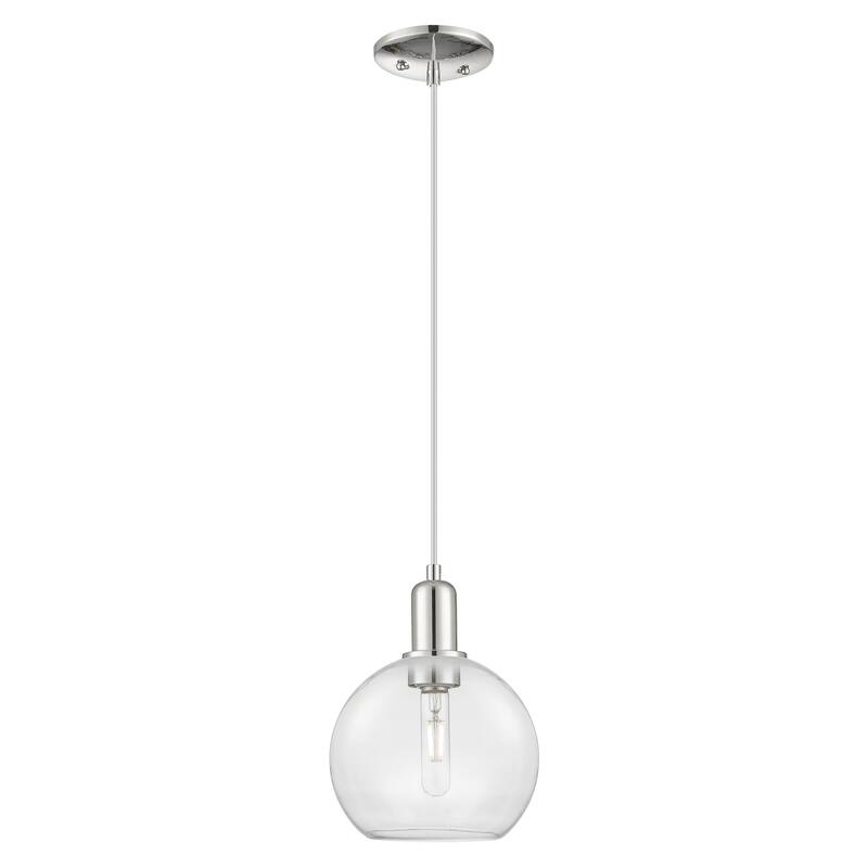 Innovations Lighting Endless Possibilities Arcadia - Athens - 1 Light 8" Cord Hung Mini Pendant - Clear/Polished Nickel