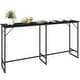 preview thumbnail 2 of 8, HOMCOM 70" Long Bar Table with Charging Station, Industrial Style Rectangular Bar Height Pub Table with Steel Frame.
