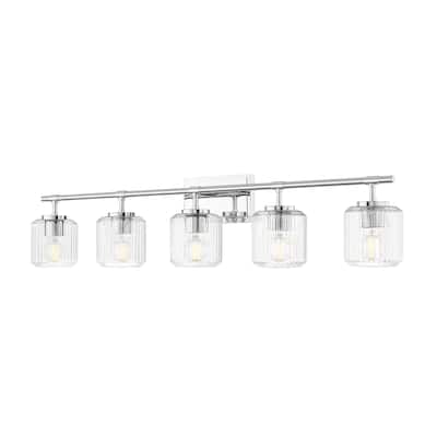 Z-Lite Landon 5 Light Vanity - Chrome