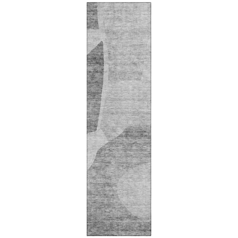 Machine Washable Indoor/ Outdoor Chantille Contemporary Abstract Rug