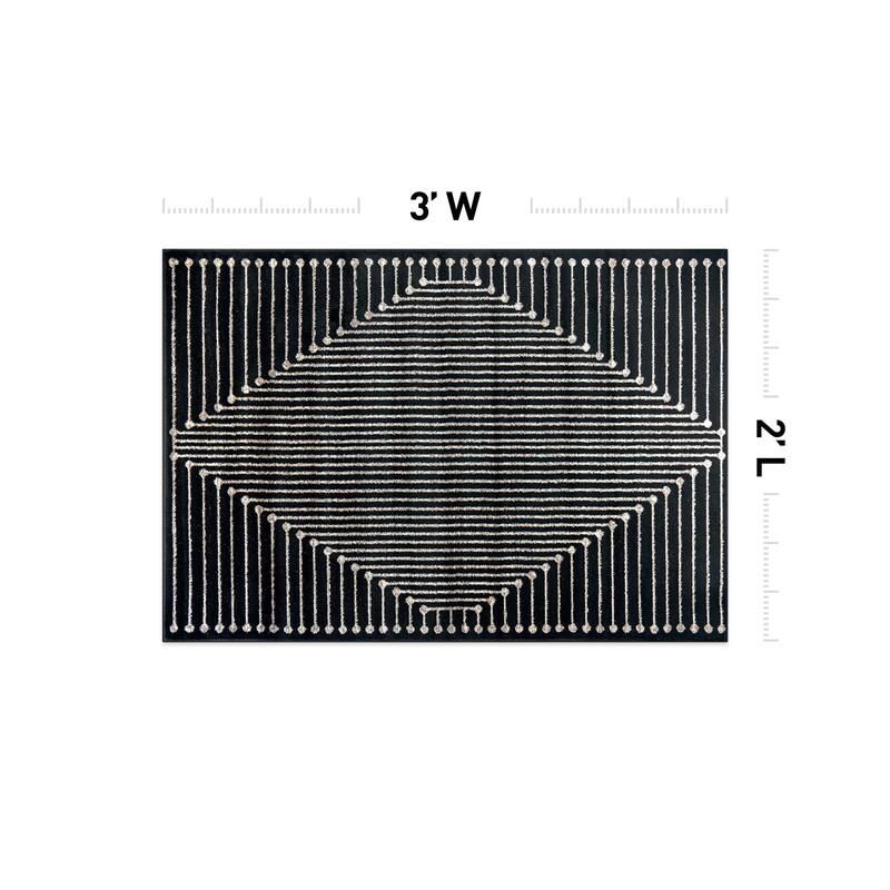 Contemporary Checkered Area Rug
