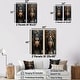 preview thumbnail 4 of 5, Designart "Gold & Black Queen Nefertiti Of Egypt Portrait IV" Woman African American Canvas Set Of 2 - Modern Wall Art