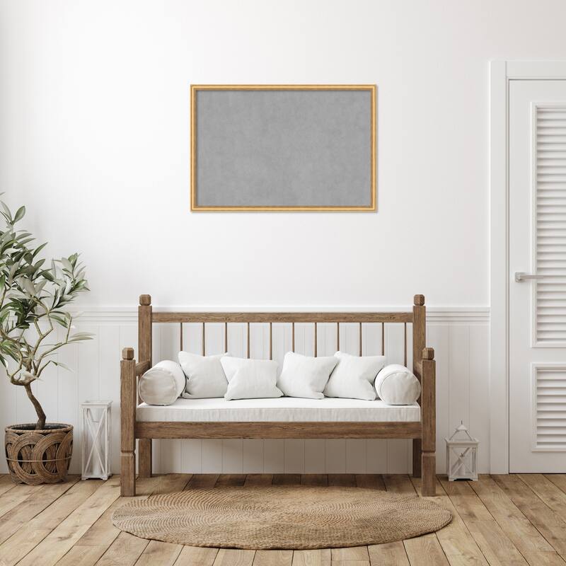 Amanti Art Salon Scoop Gold Framed Magnetic Board