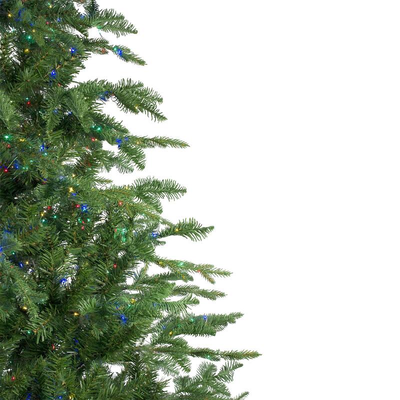 7.5' Medium Ashl Sitka Spruce Artificial Christmas Tree Multicolor LED - 7.5 Foot