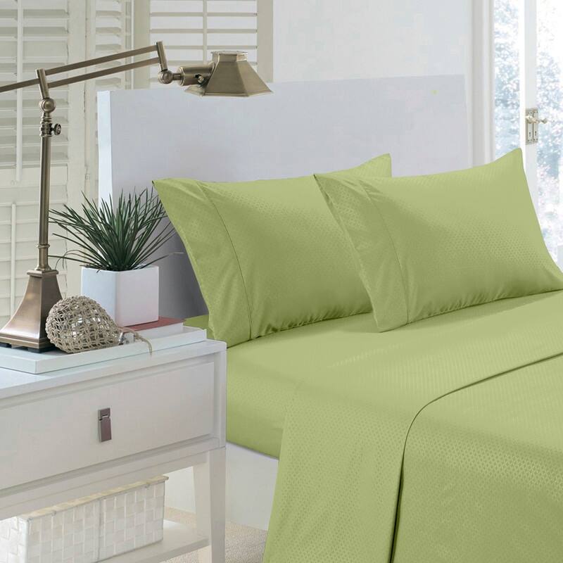 Home Sweet Home Dream Greek Key Embossed Bed Sheet Set