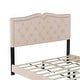 preview thumbnail 6 of 5, Queen Upholstered Platform Bed Frame with Tufted Headboard and Decorative Rivet Accents Sturdy
