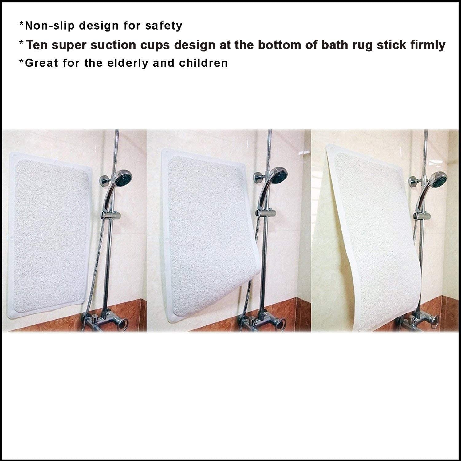 Shower Mat Extra Large Non Slip Mat For Elderly & Kids Paper Towel Holder