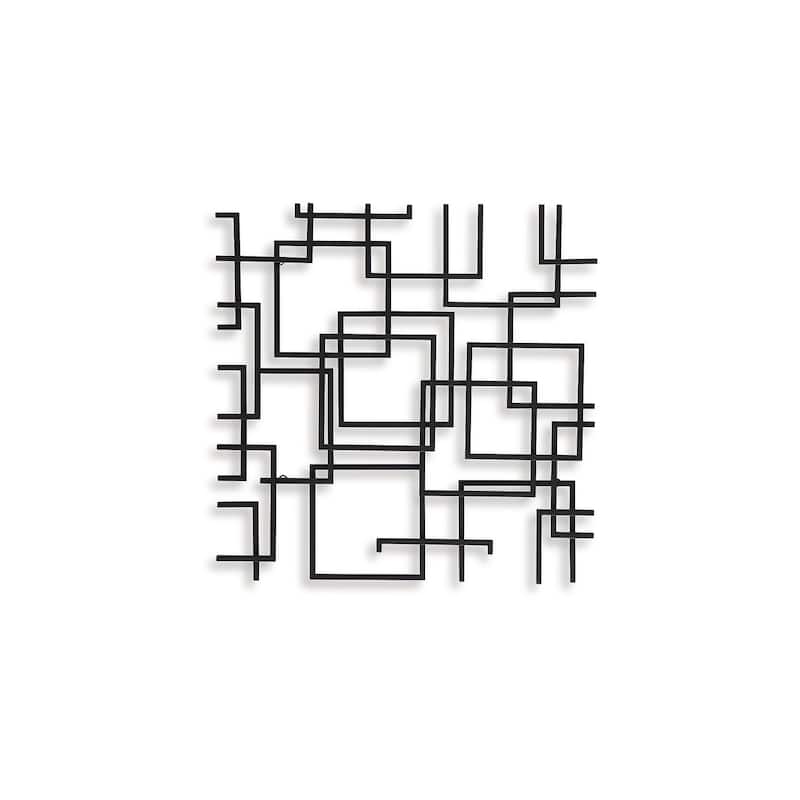 Signature Design by Ashley Aadanton Black Wall Decor - 26" W x 1.5" D x 26" H