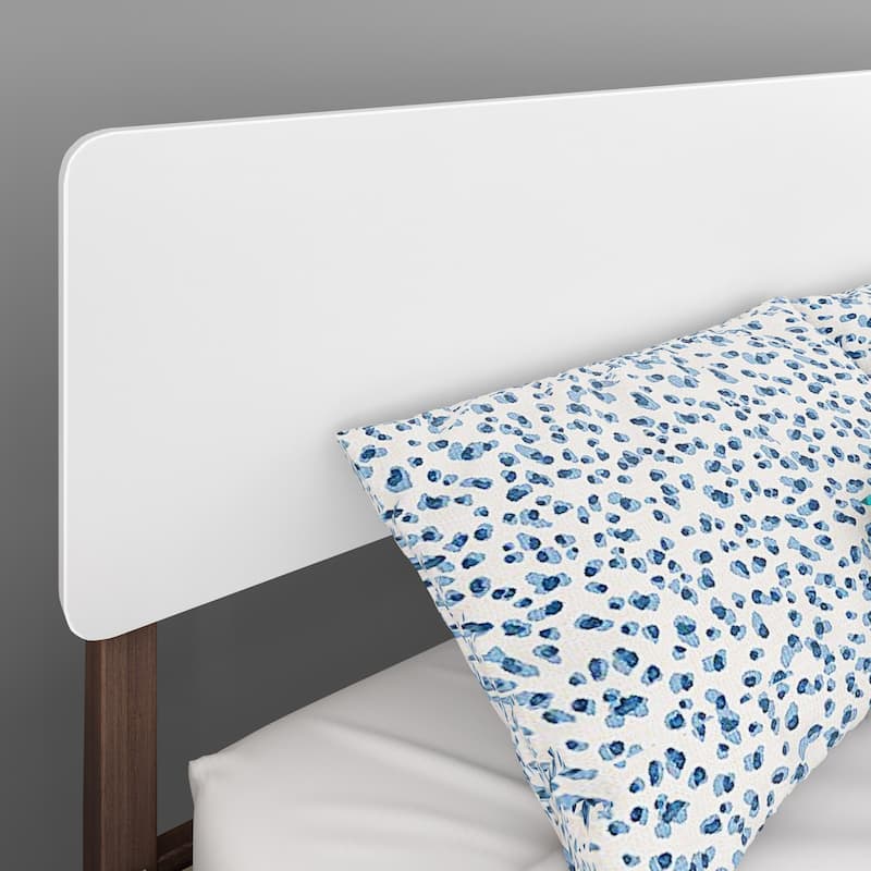 Max and Lily Mid-Century Modern Full-Size Panel Bed