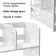 preview thumbnail 8 of 7, 3 Compartment Wood Plastic Composite Desk Organizer Book Shelf Organizer Cookie Rack