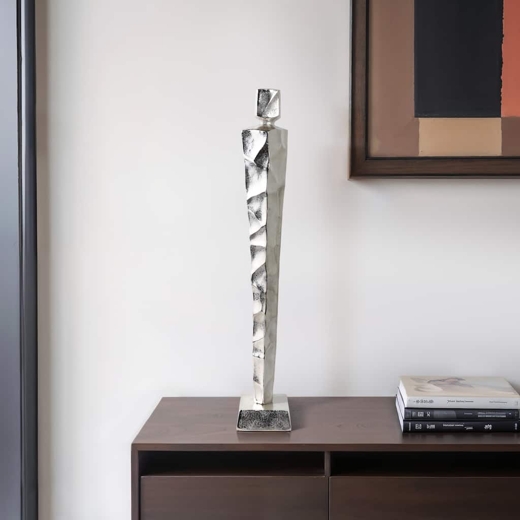 Metal Aluminum Sculpture Decorative Abstract Figure Modern Accent