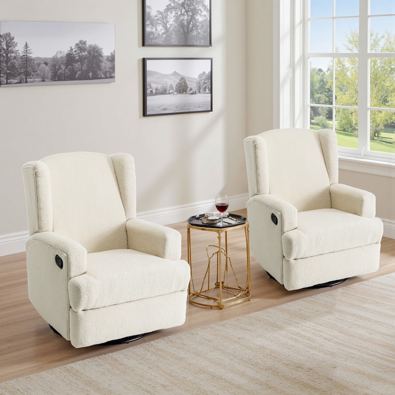 Swivel Glider Rocker Nursery Recliner Chair set of 2