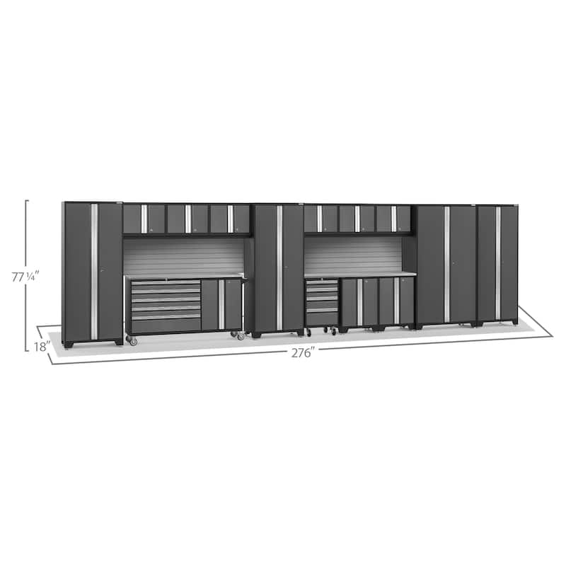 NewAge Products Bold Series 276" W x 18" D 15 Piece Garage Cabinet Set