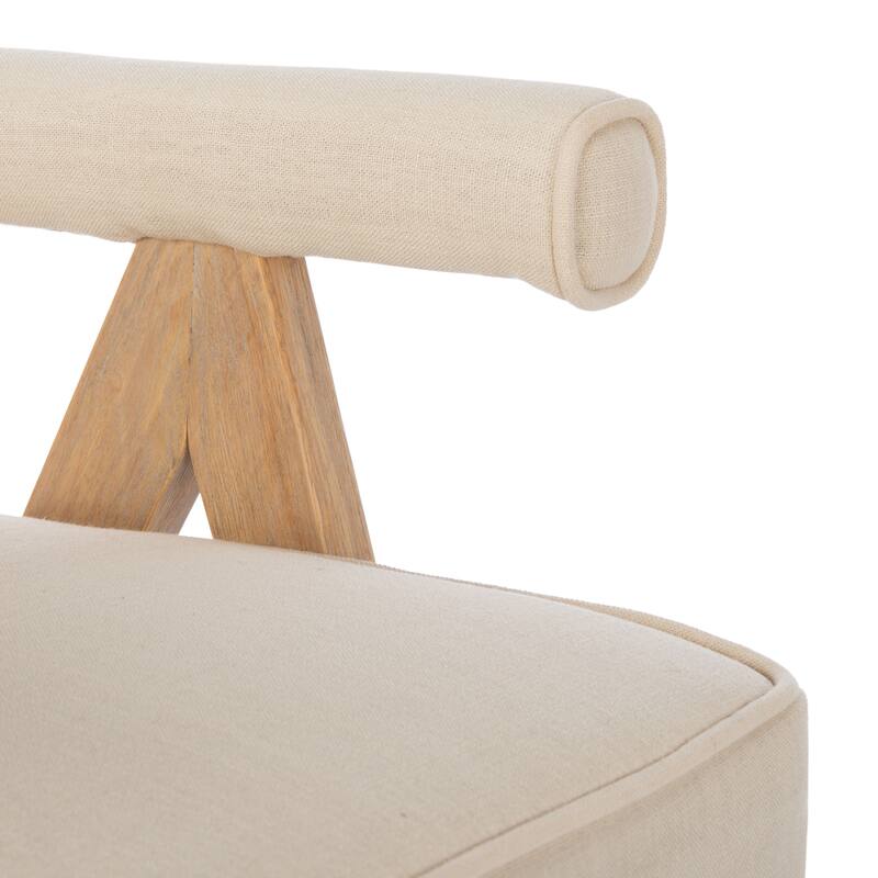 SAFAVIEH Suri Mid-Century Walnut Wood Arm Chair - 23.2" Wx 24" L x 29.9" H