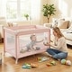 preview thumbnail 14 of 18, Gymax Portable Baby Playard w/Soft Mattress Breathable Mesh Sides