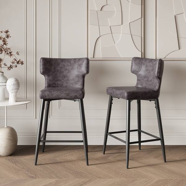Modern Bar Upholstered Chairs Armless Bar Stool Practical Bar