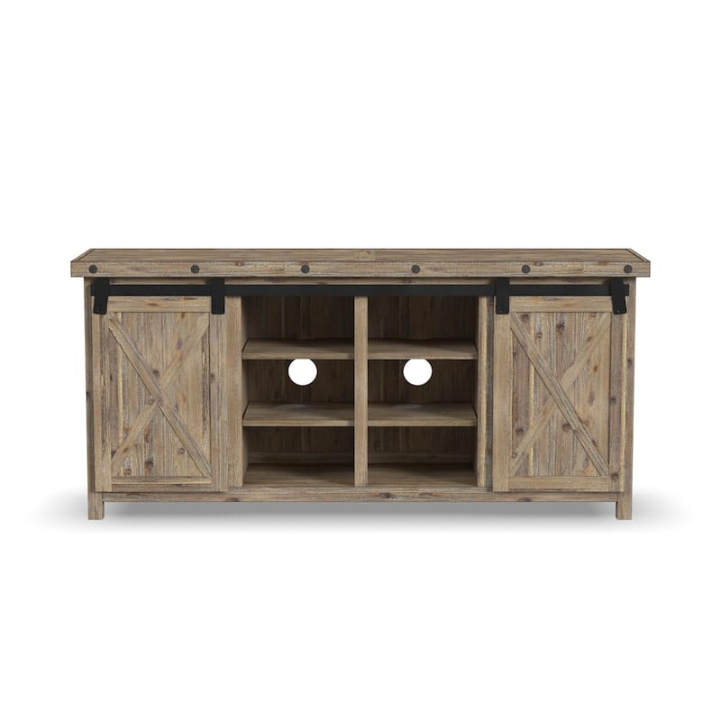 Carpenter Brown Wood Entertainment Base by Flexsteel - 72" x 33" x 19"