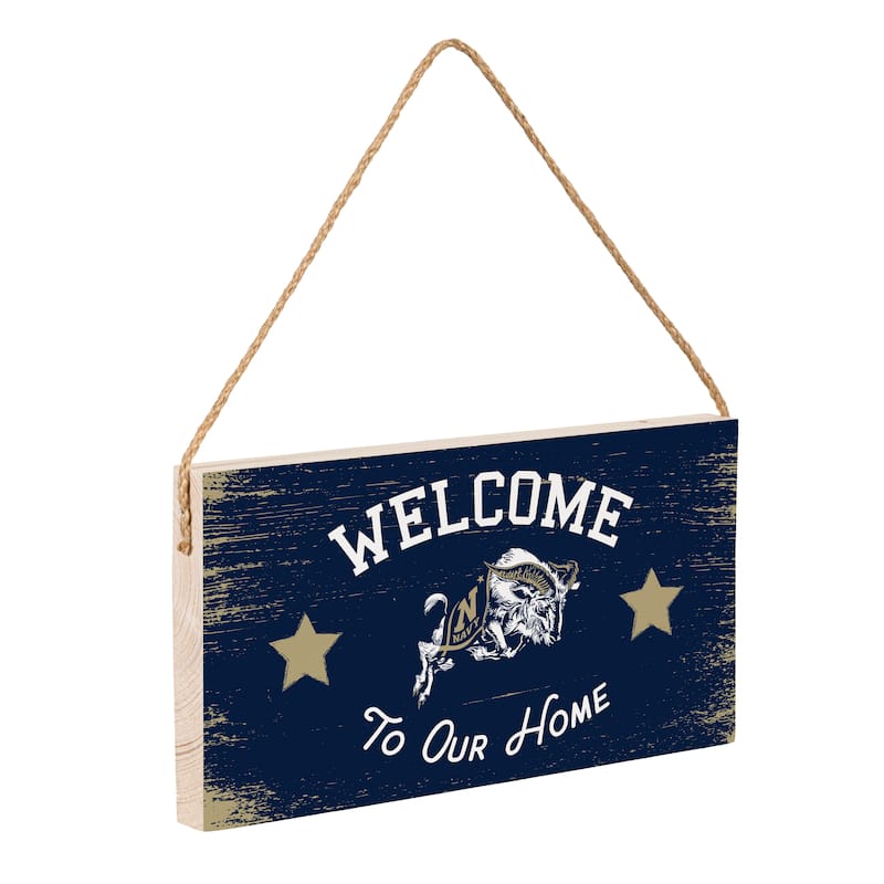US Naval Academy Wooden Door Decor Wall Sign - Multi-Color