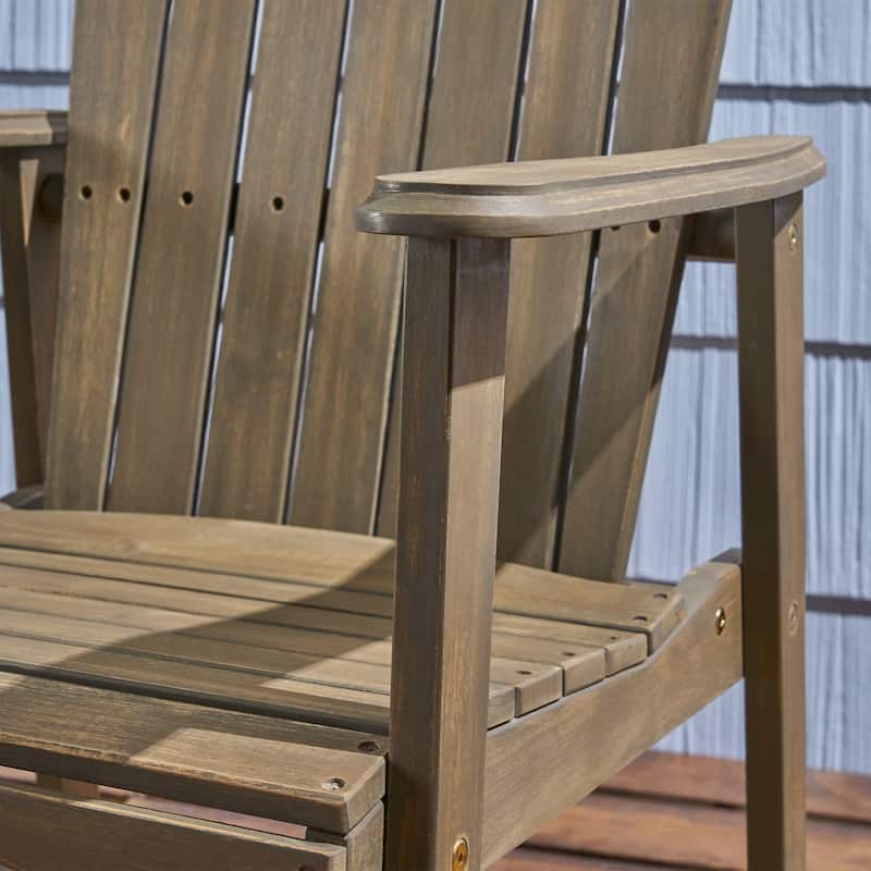 Roomfitters Outdoor Accent Wooden Dining Chairs, Set of 2, Stylish and Durable Weather-Resistant Design for Patio and Garden Use