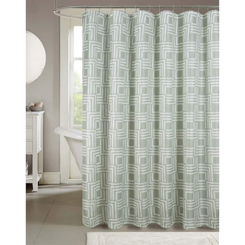 Cedar Flowers Palms Seashells Shower Curtain Collection - Milo