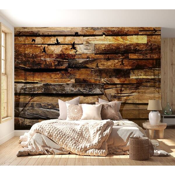 old wooden wall wallpaper
