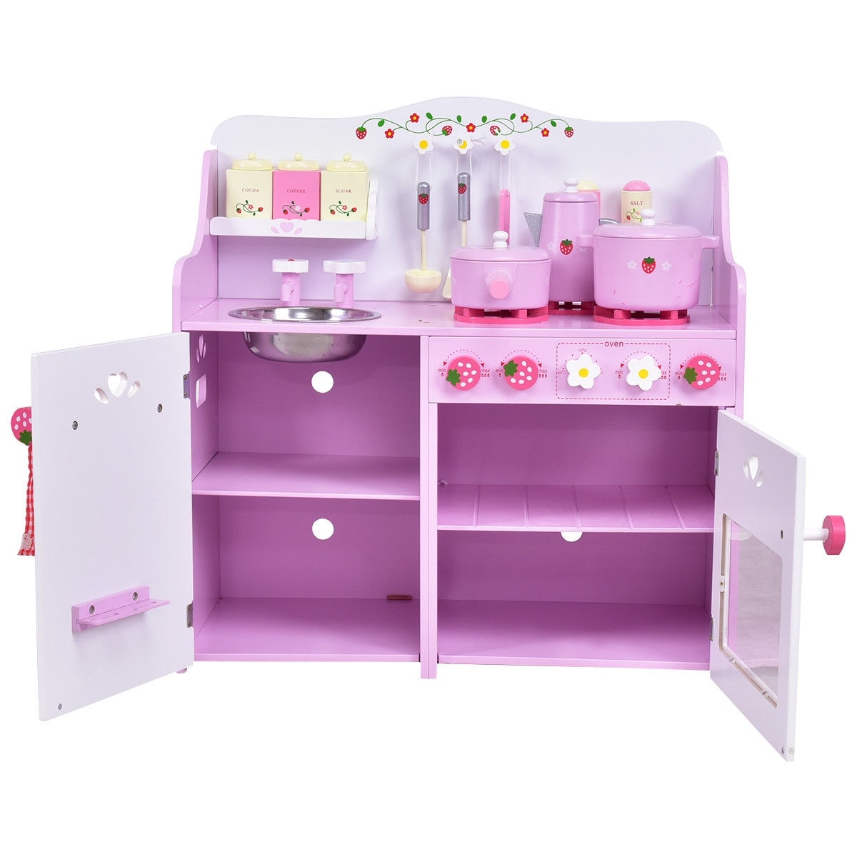 strawberry play kitchen