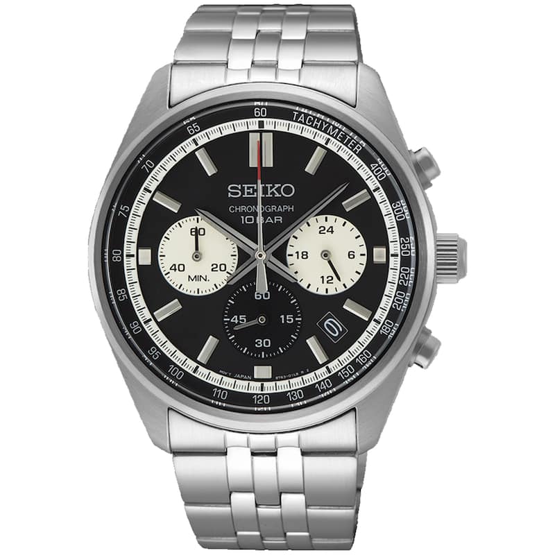 Seiko Men's Chronograph Black Dial Watch - SSB429P1 - 6 (36)