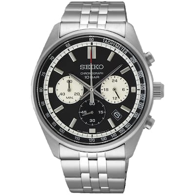 Seiko Men's Chronograph Black Dial Watch - SSB429P1 - 6 (36)