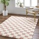 preview thumbnail 7 of 48, Livabliss Urban Shag Scandinavian Checkered Area Rug.