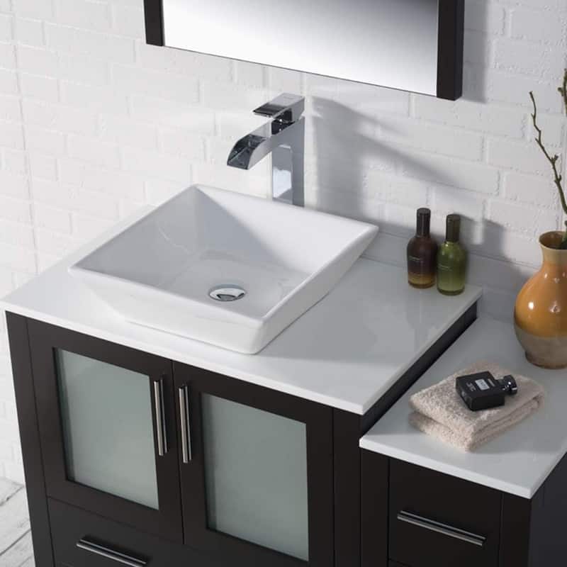Blossom Sydney 42" Bathroom Vanity with Storage Side Cabinet & Mirrors