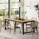 preview thumbnail 6 of 16, Industrial Rectangular Dining Table for 6-8 People
