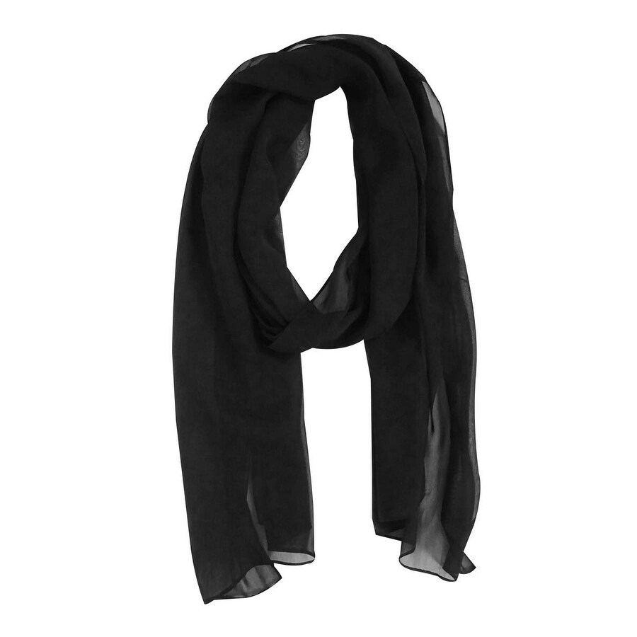 black evening scarf