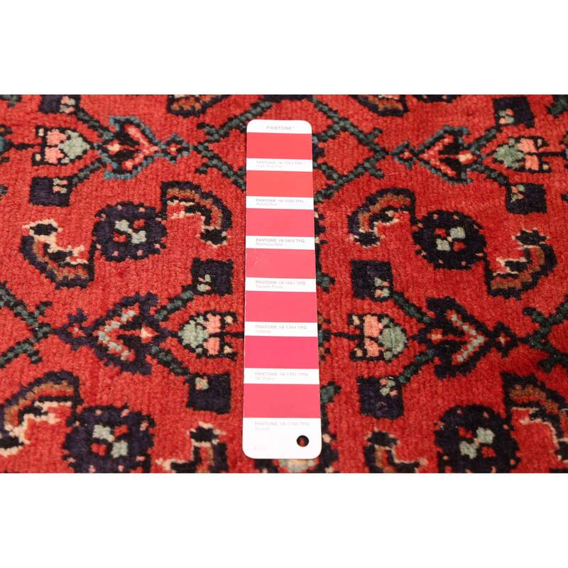 ECARPETGALLERY Hand-knotted Andelz Red Wool Rug - 2'9 x 9'6