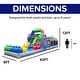 preview thumbnail 7 of 7, HeroKiddo 42' Block Party Inflatable Obstacle Course Water Slide Combo with Air Blower, Commercial Grade, Kids Outdoor Play