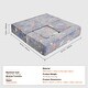 preview thumbnail 7 of 8, Pure Grey Velvet Modular Kids Sofa Bed with Glow Fabric and Safe Zippers - 39.37” L x 39.37” W x 7.87” H