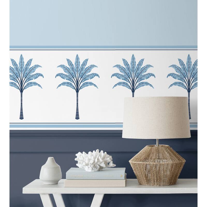 Harry & Grace Montgomery Palm Peel and Stick Wallpaper Border